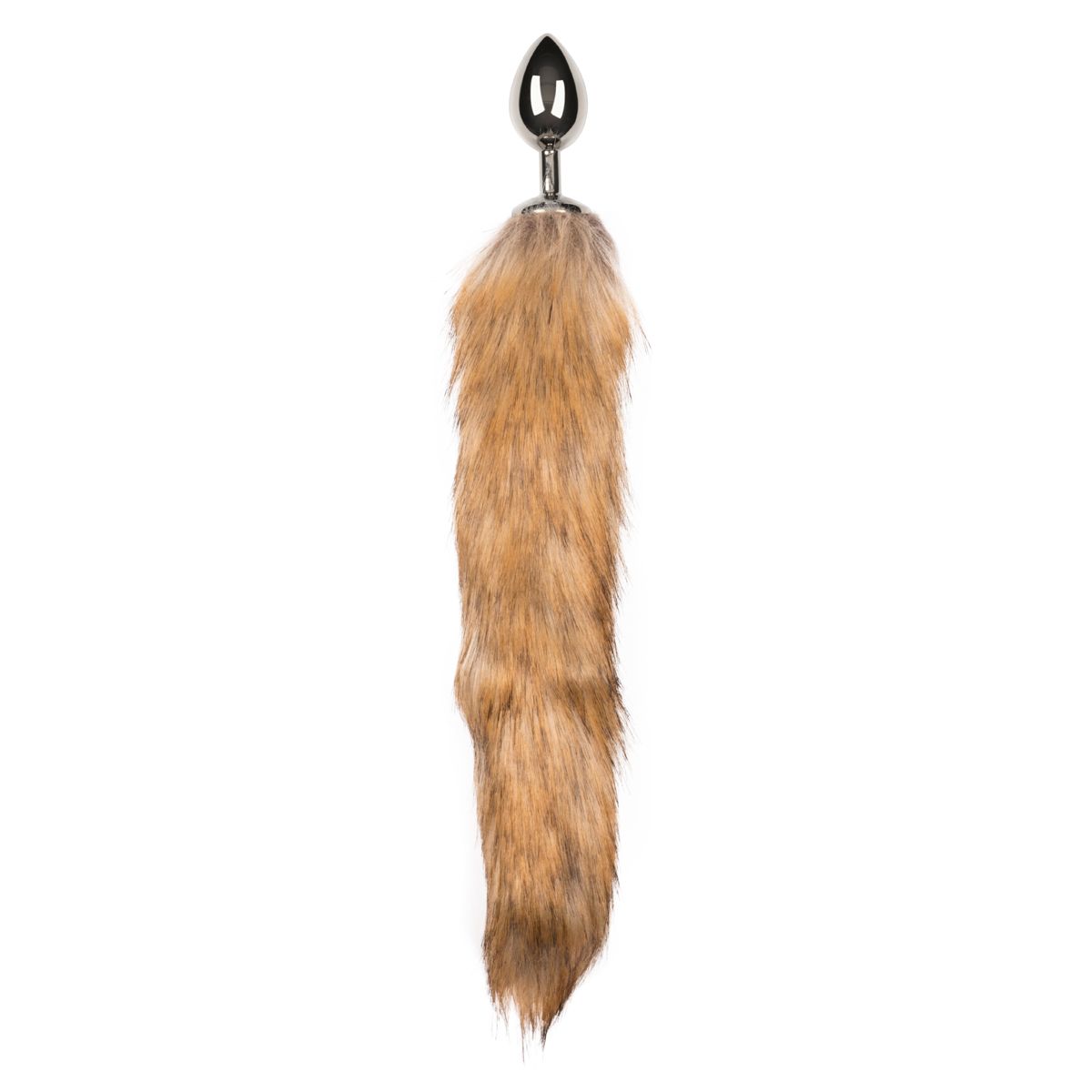 Easytoys Fetish Collection - Beige Fox Tail Plug M Zilver (1 stuk)