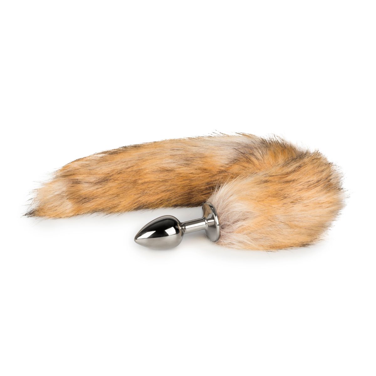 Easytoys Fetish Collection - Beige Fox Tail Plug S Zilver (1 stuk)