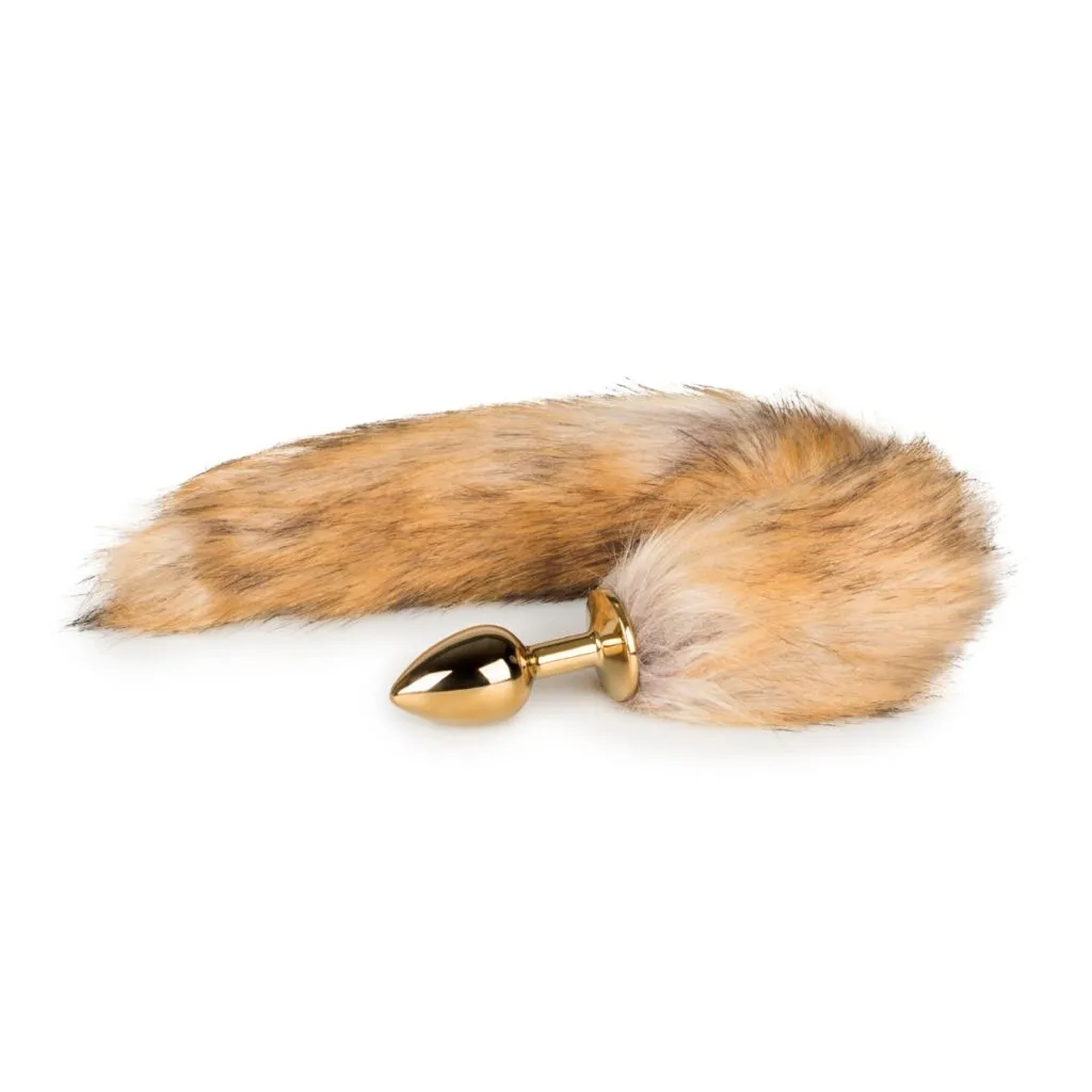 Easytoys Fetish Collection - Beige Fox Tail Plug S Goud (1 stuk)