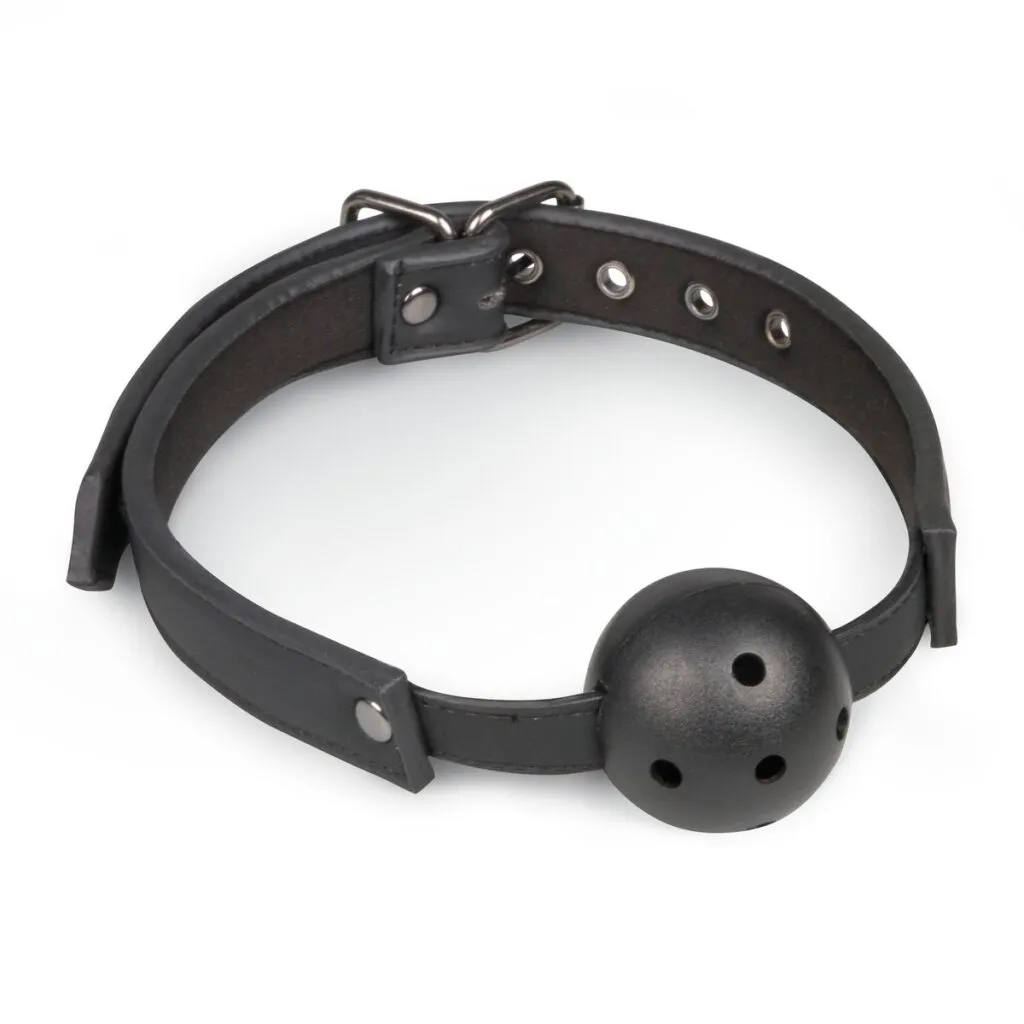 Easytoys Fetish Collection - Ball Gag with PVC Ball Zwart (1 stuk)