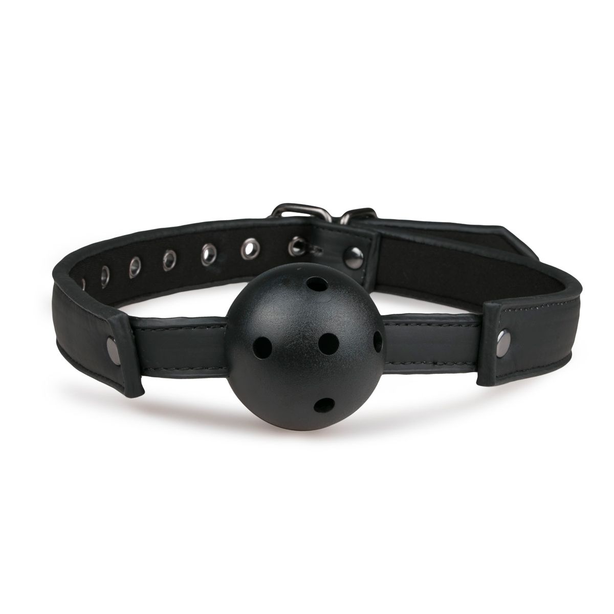 Easytoys Fetish Collection - Ball Gag with PVC Ball Zwart (1 stuk) - image 2