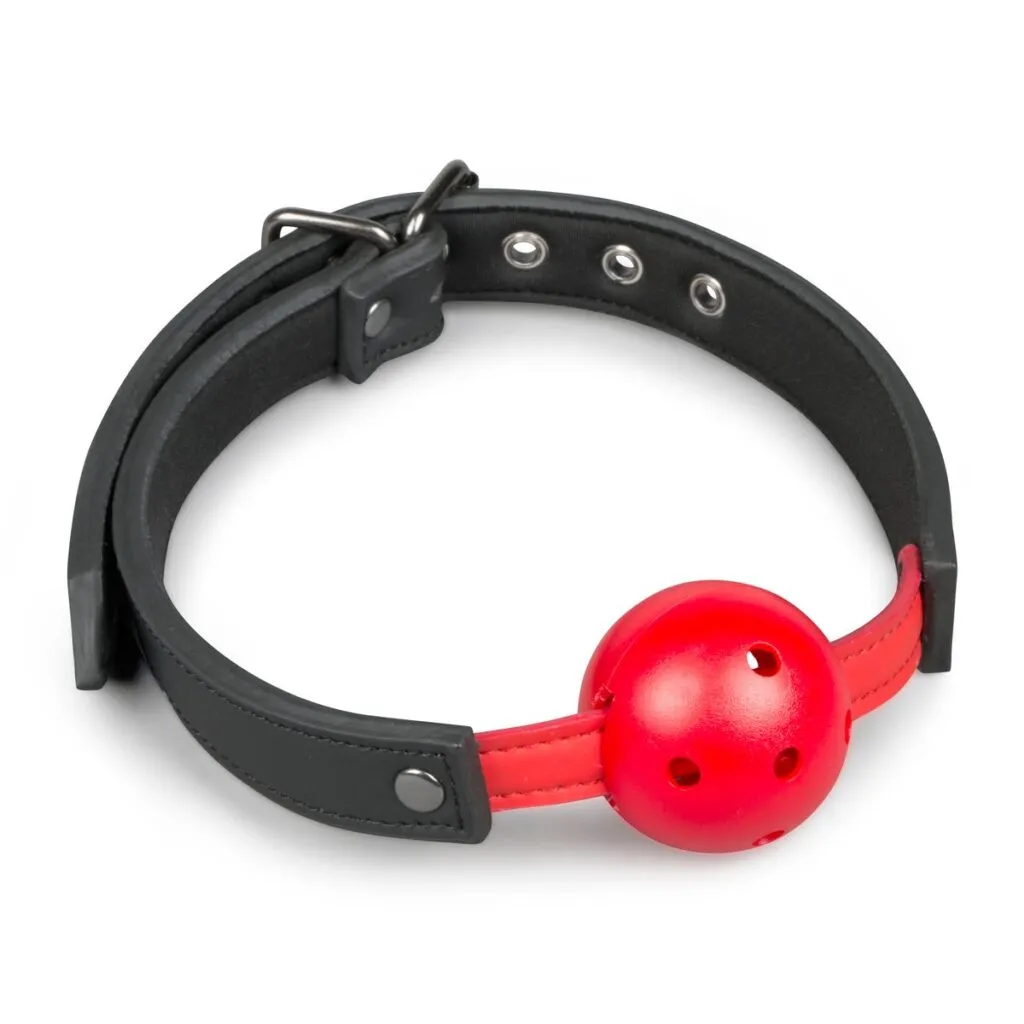 Easytoys Fetish Collection - Ball Gag with PVC Ball Rood (1 stuk)