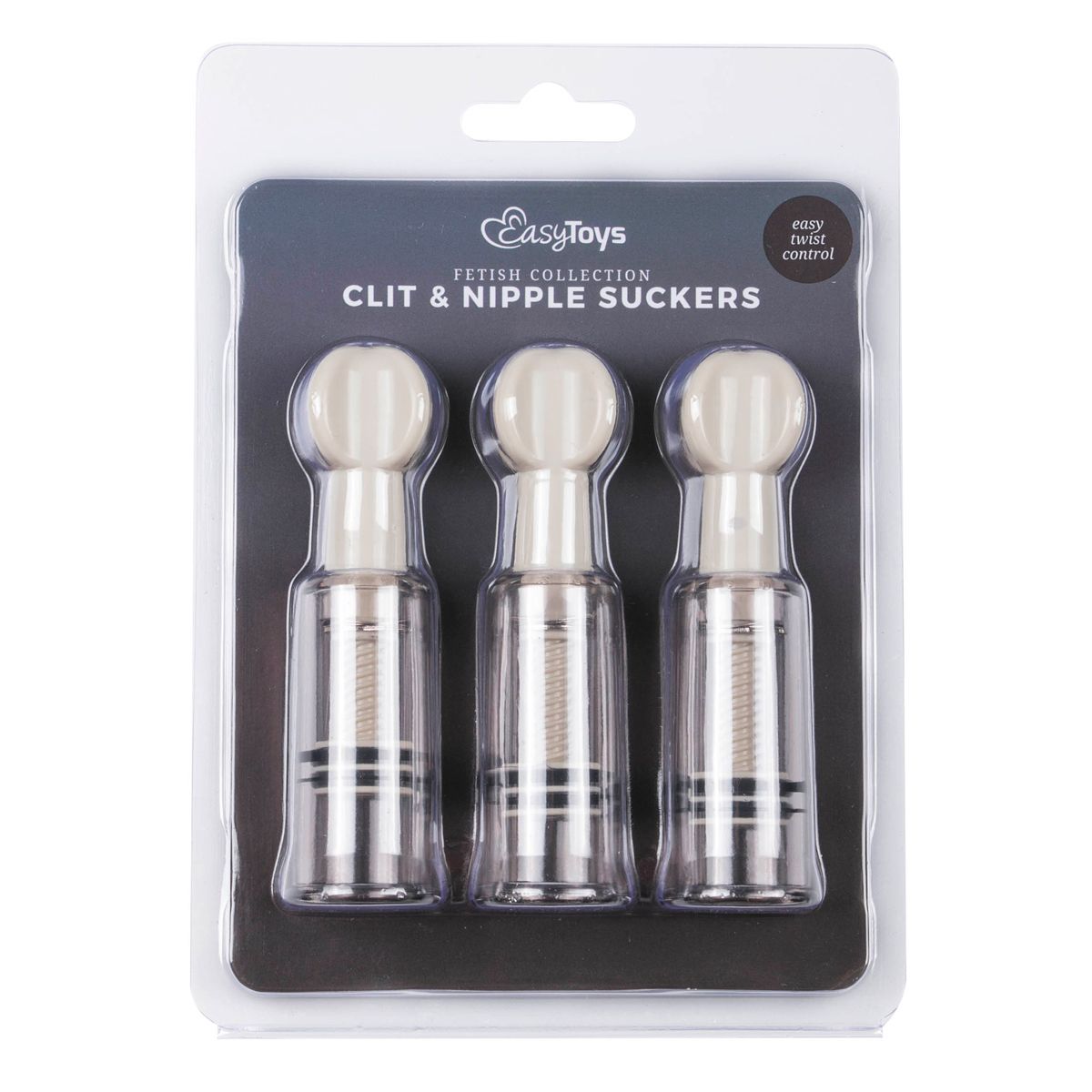 Easytoys Fetish Collection - Nipple & Clit Suckers 3 pcs Transparant (1 stuk)
