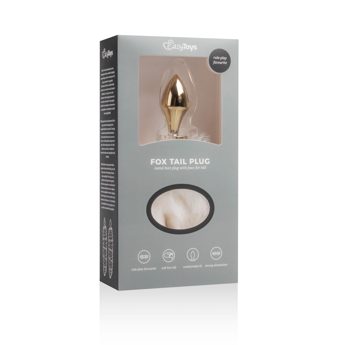 Easytoys Fetish Collection - Snow Fox Tail Plug S Goud (1 stuk) - image 3