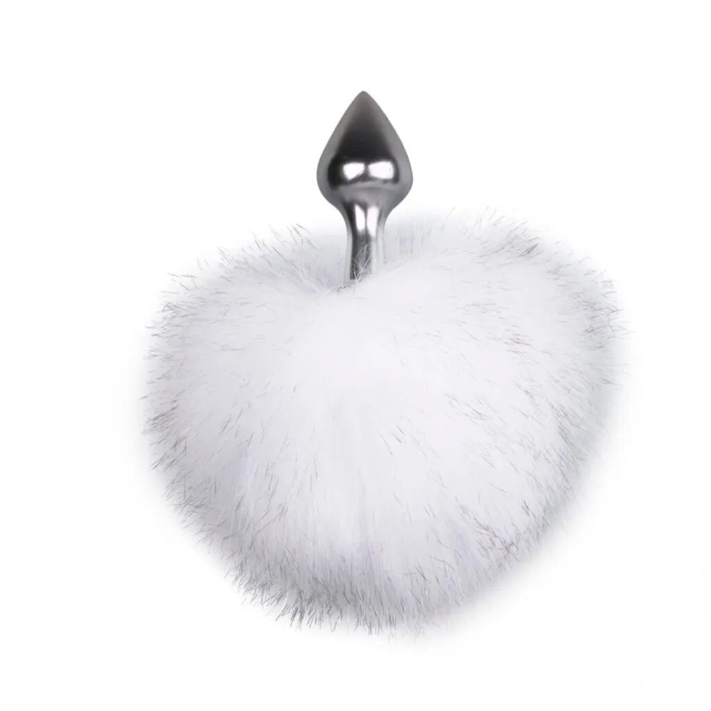 Easytoys Fetish Collection - Bunny Tail Plug Zilver (1 stuk)