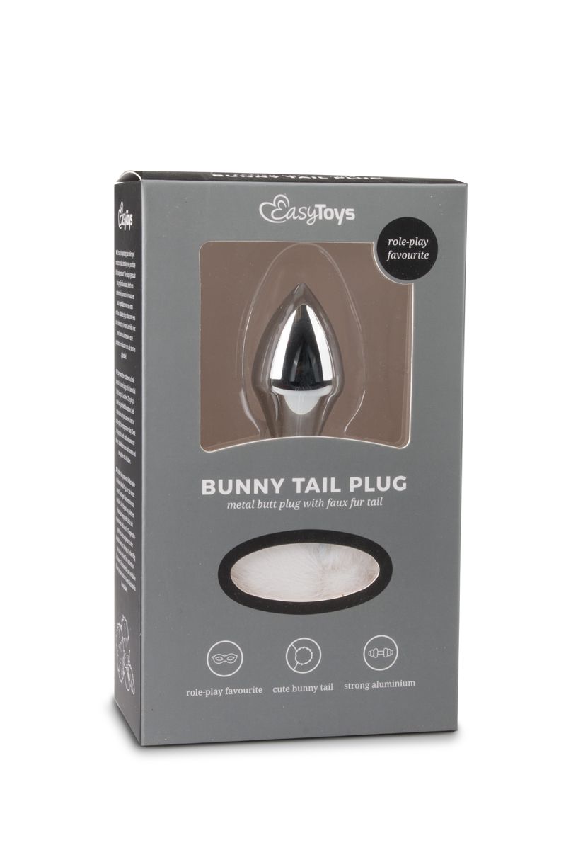 Easytoys Fetish Collection - Bunny Tail Plug Zilver (1 stuk)