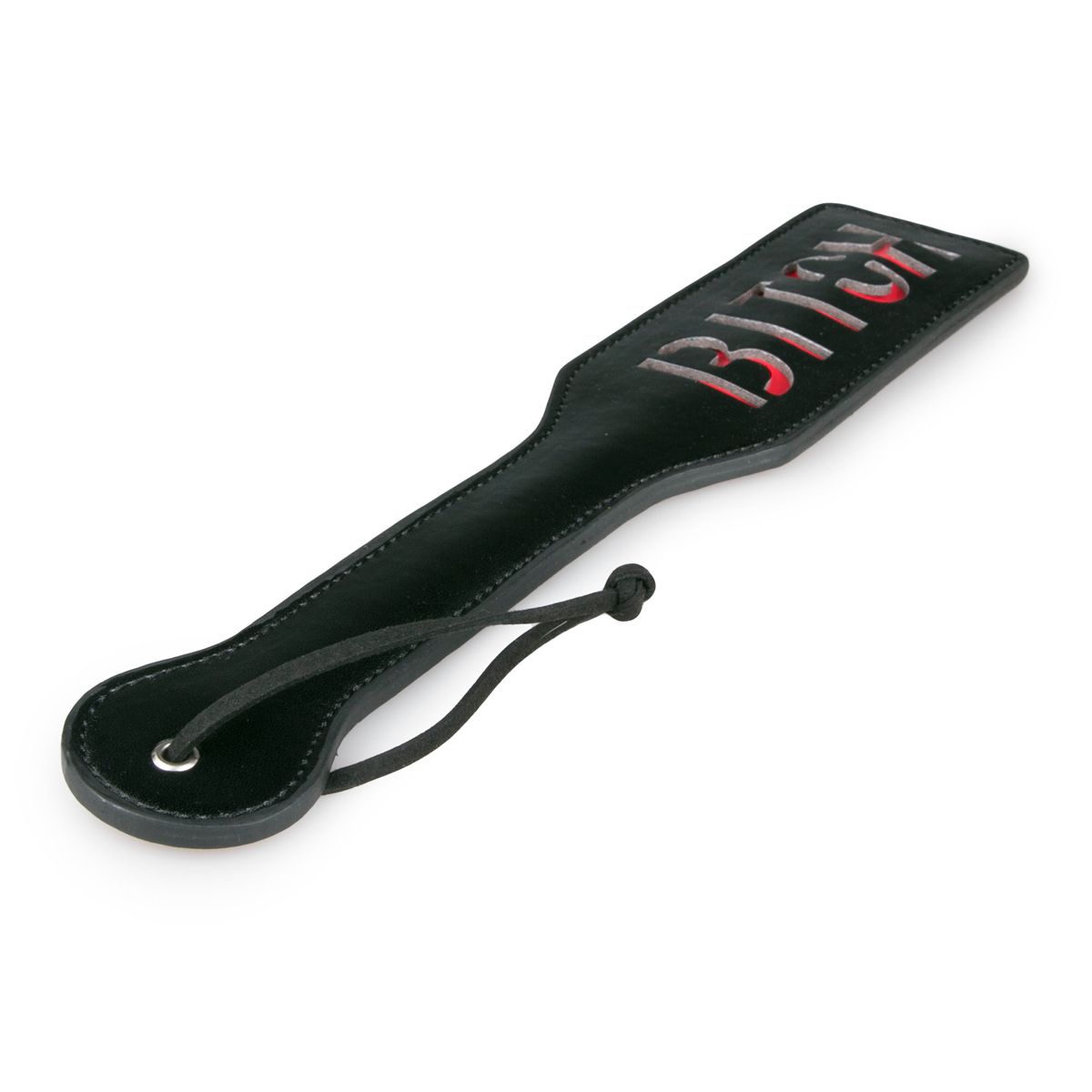 Easytoys Fetish Collection - Leather Paddle Bitch Zwart (1 stuk) - image 2