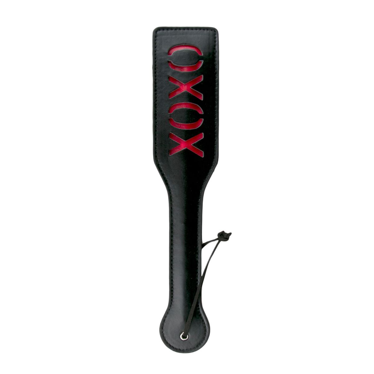 Easytoys Fetish Collection - Leather Paddle XOXO Zwart (1 stuk)