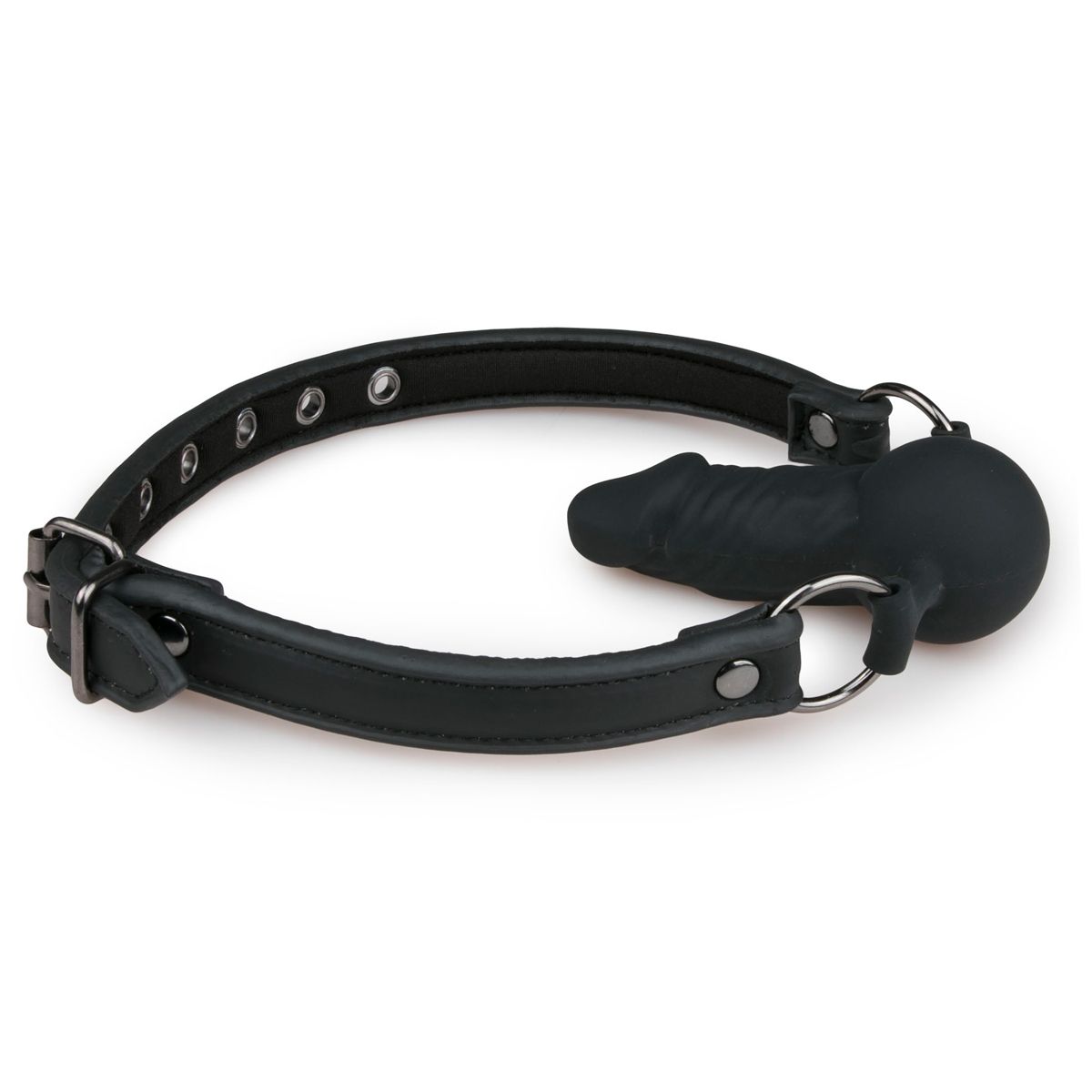Easytoys Fetish Collection - Ball Gag with Silicone Dong Zwart (1 stuk) - image 2