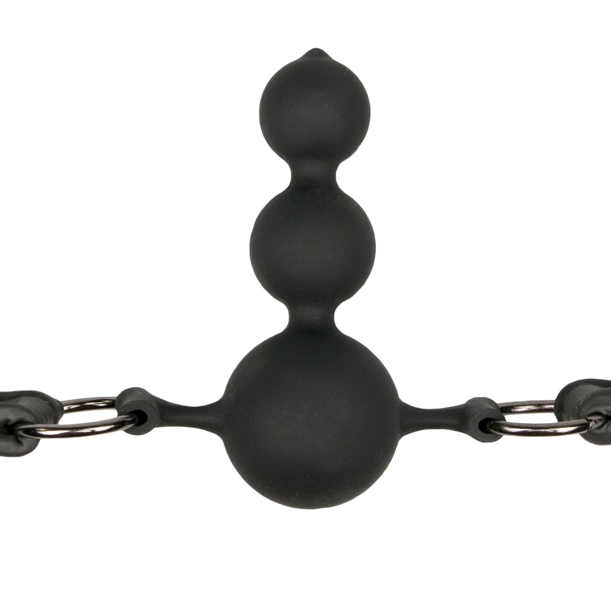 Easytoys Fetish Collection - Ball Gag with Silicone Beads Zwart (1 stuk) - image 4