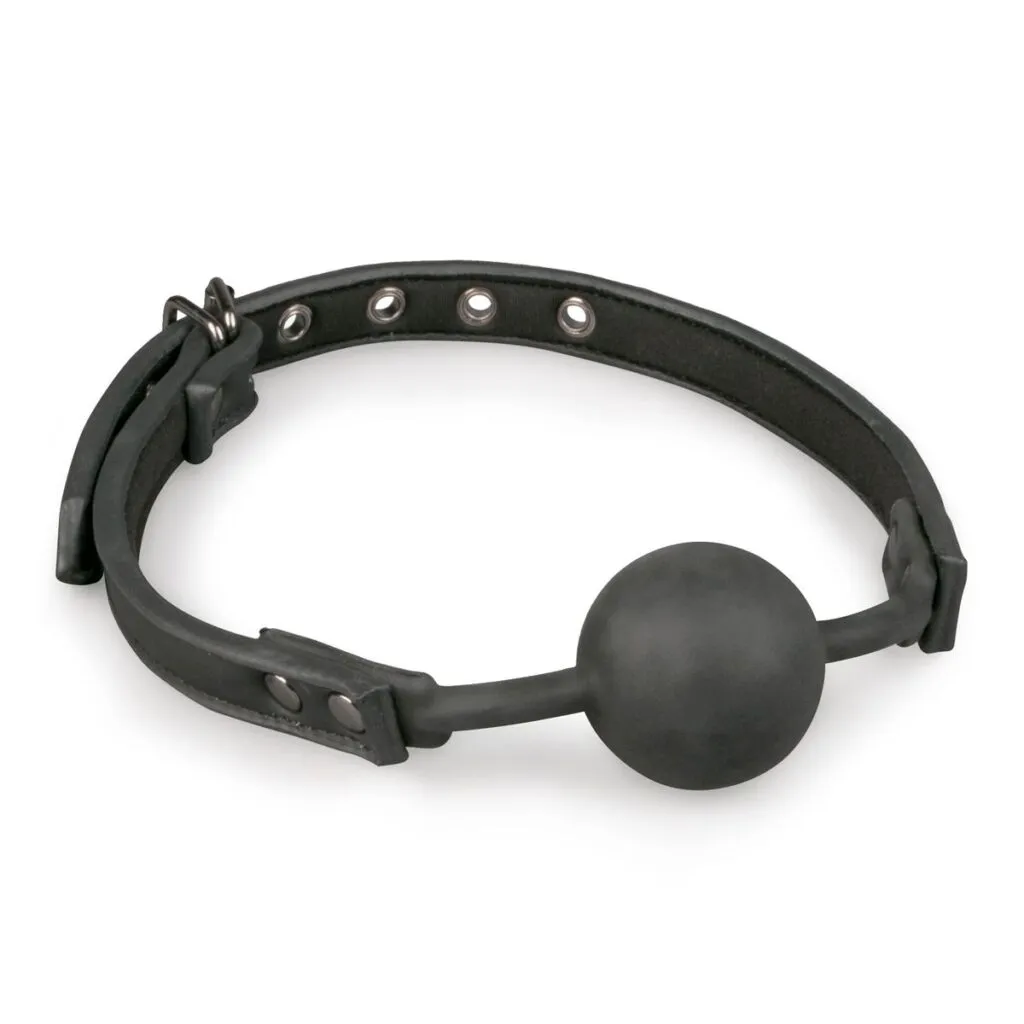 Easytoys Fetish Collection - Ball Gag with Silicone Ball Zwart (1 stuk)
