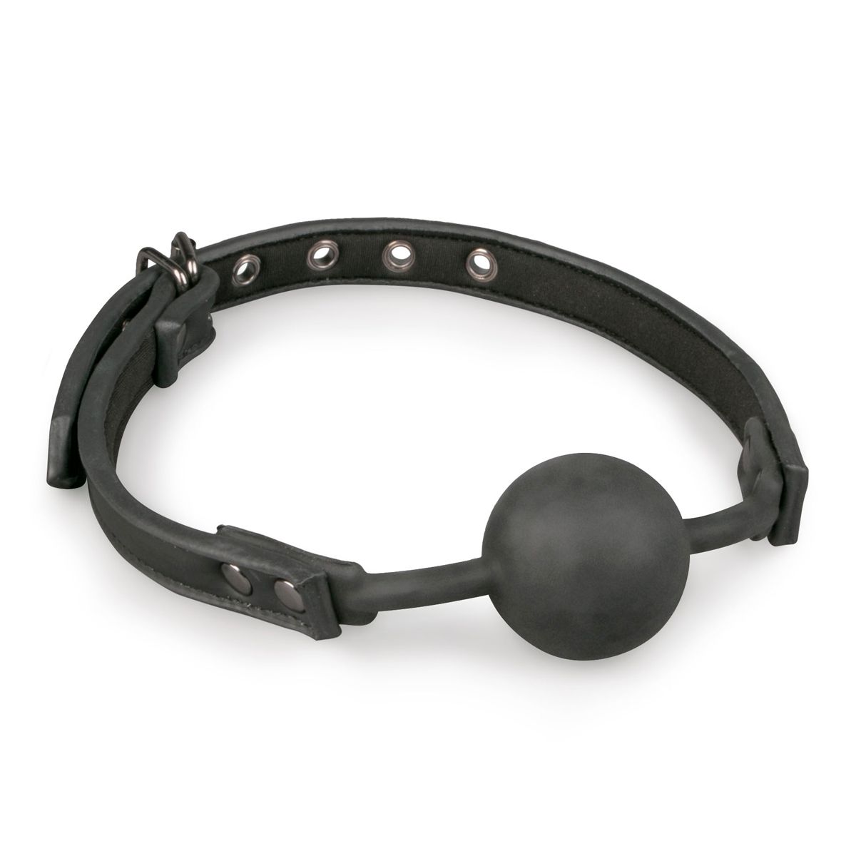 Easytoys Fetish Collection - Ball Gag with Silicone Ball Zwart (1 stuk)