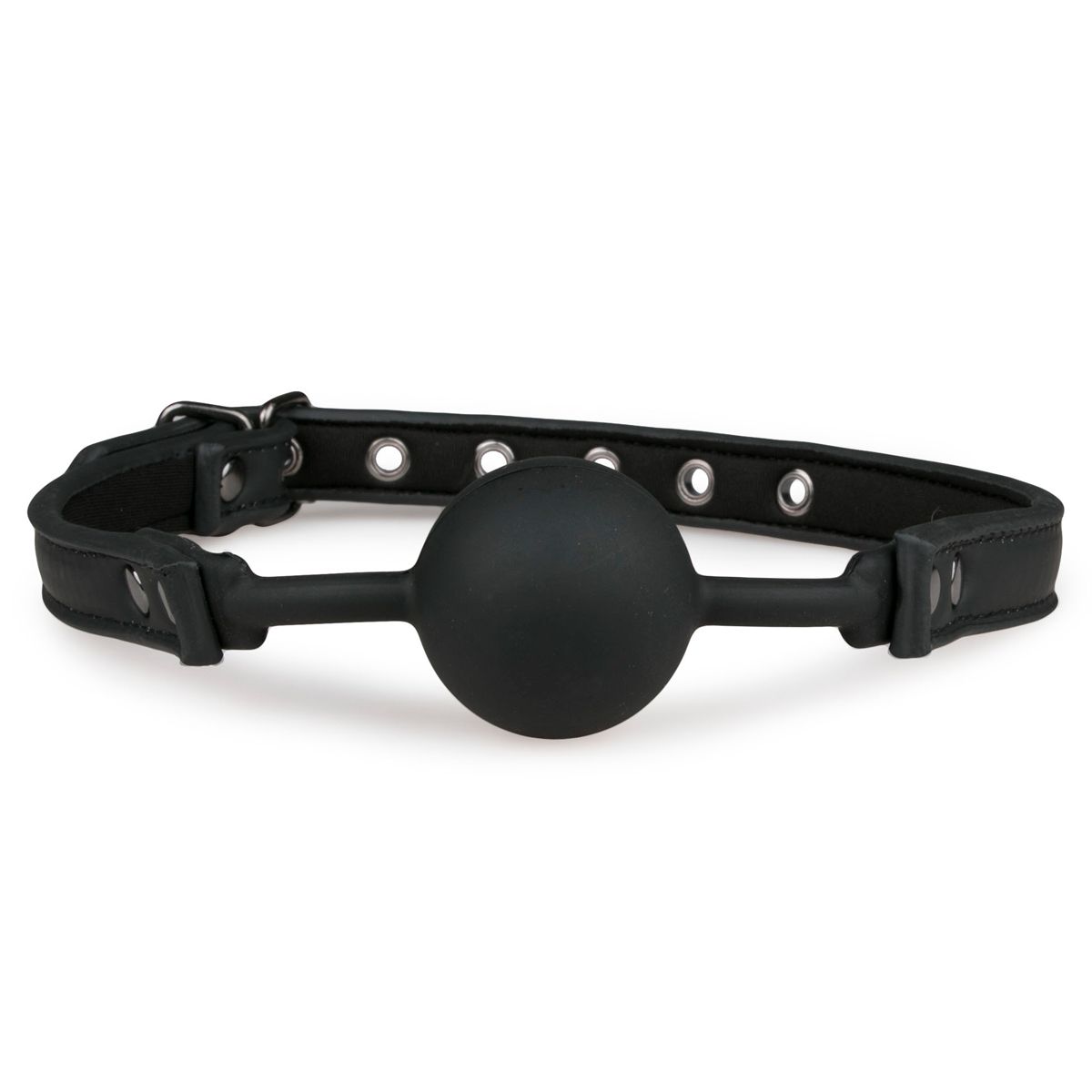 Easytoys Fetish Collection - Ball Gag with Silicone Ball Zwart (1 stuk) - image 2