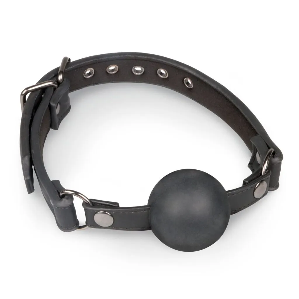 Easytoys Fetish Collection - Ball Gag with Large Silicone Ball Zwart (1 stuk)