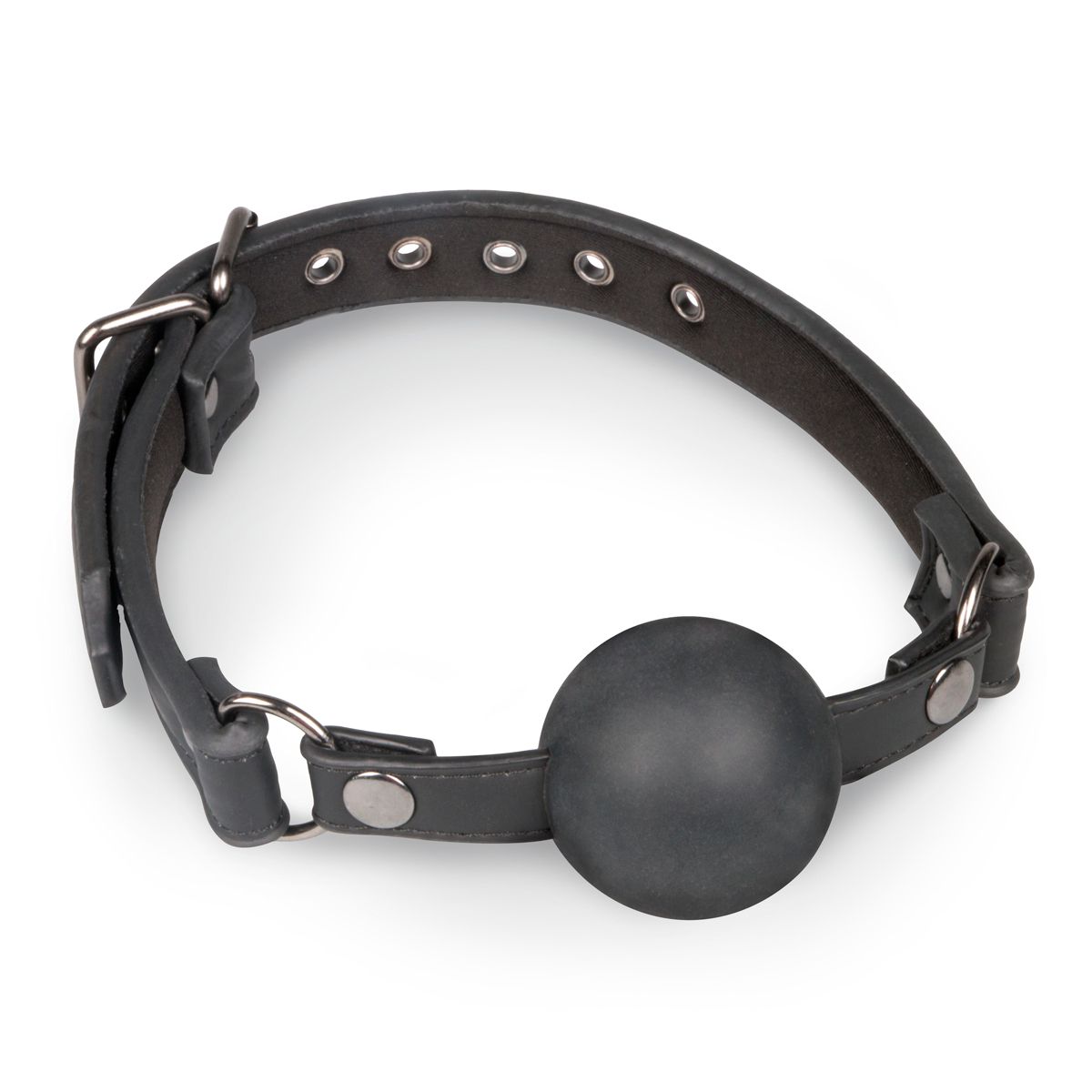 Easytoys Fetish Collection - Ball Gag with Large Silicone Ball Zwart (1 stuk)