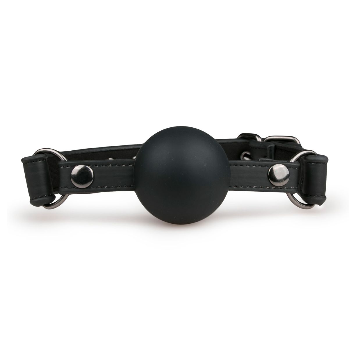 Easytoys Fetish Collection - Ball Gag with Large Silicone Ball Zwart (1 stuk) - image 2