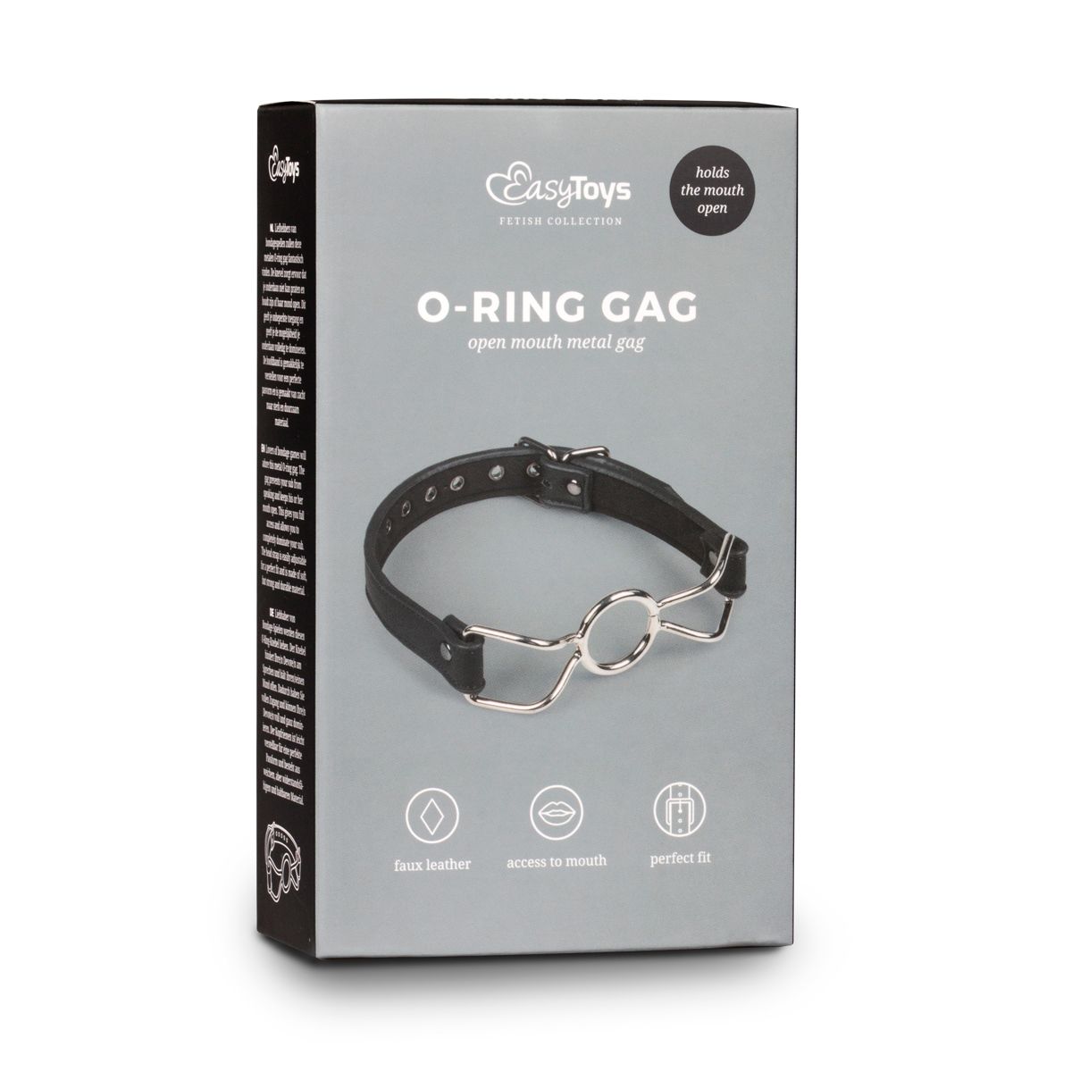 Easytoys Fetish Collection - Metal Mouth Gag Zwart (1 stuk)