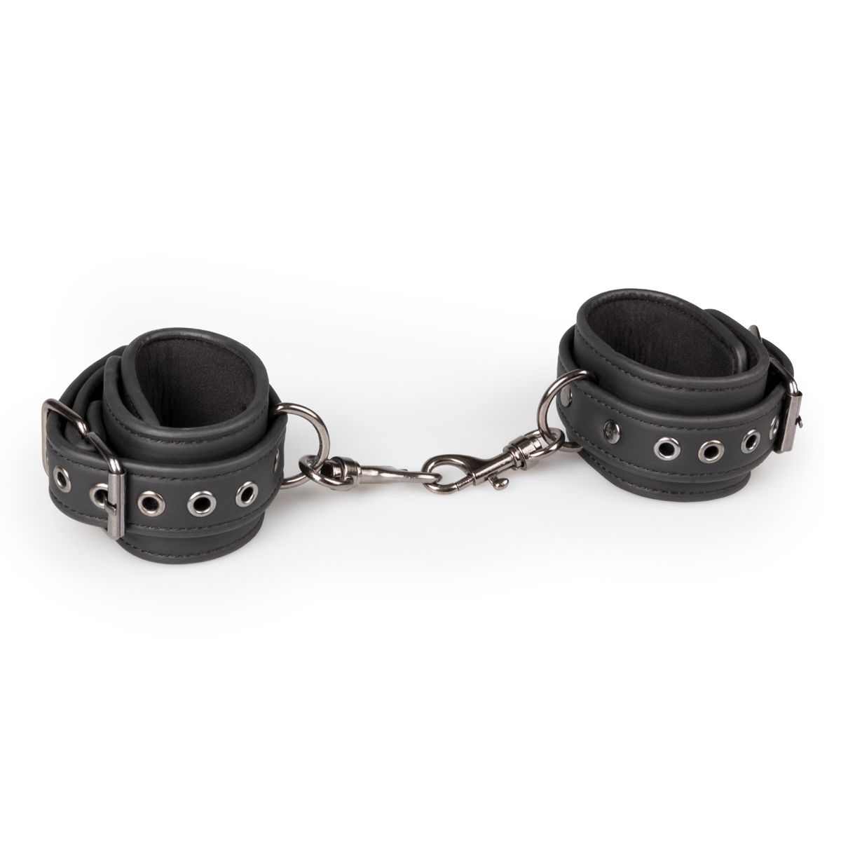 Easytoys Fetish Collection - Faux Leather Handcuffs Zwart (1 stuk)