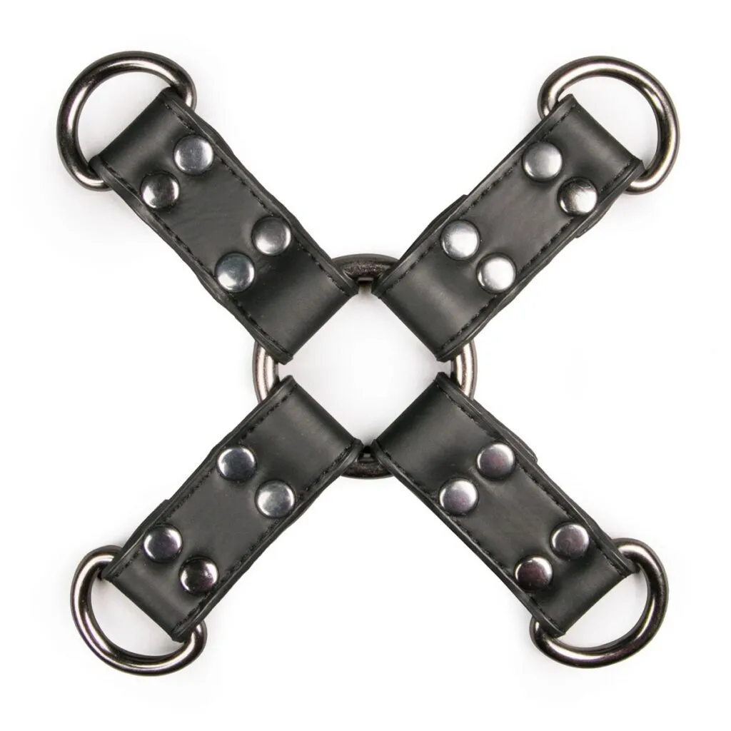 Easytoys Fetish Collection - Leather Hogtie Zwart (1 stuk)