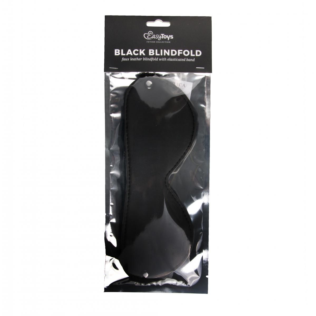 Easytoys Fetish Collection - Leather Eye Mask Zwart (1 stuk)