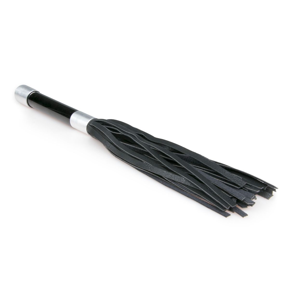 Easytoys Fetish Collection - Flogger with Metal Grip Zwart (1 stuk) - image 2