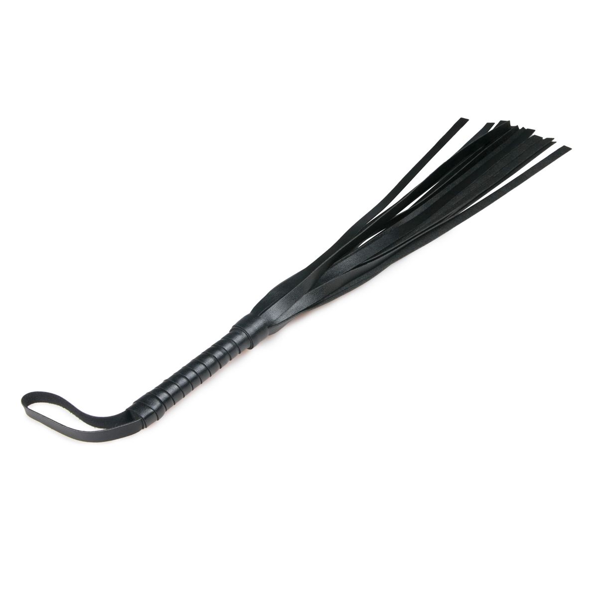 Easytoys Fetish Collection - Small Leather Flogger Zwart (1 stuk) - image 3