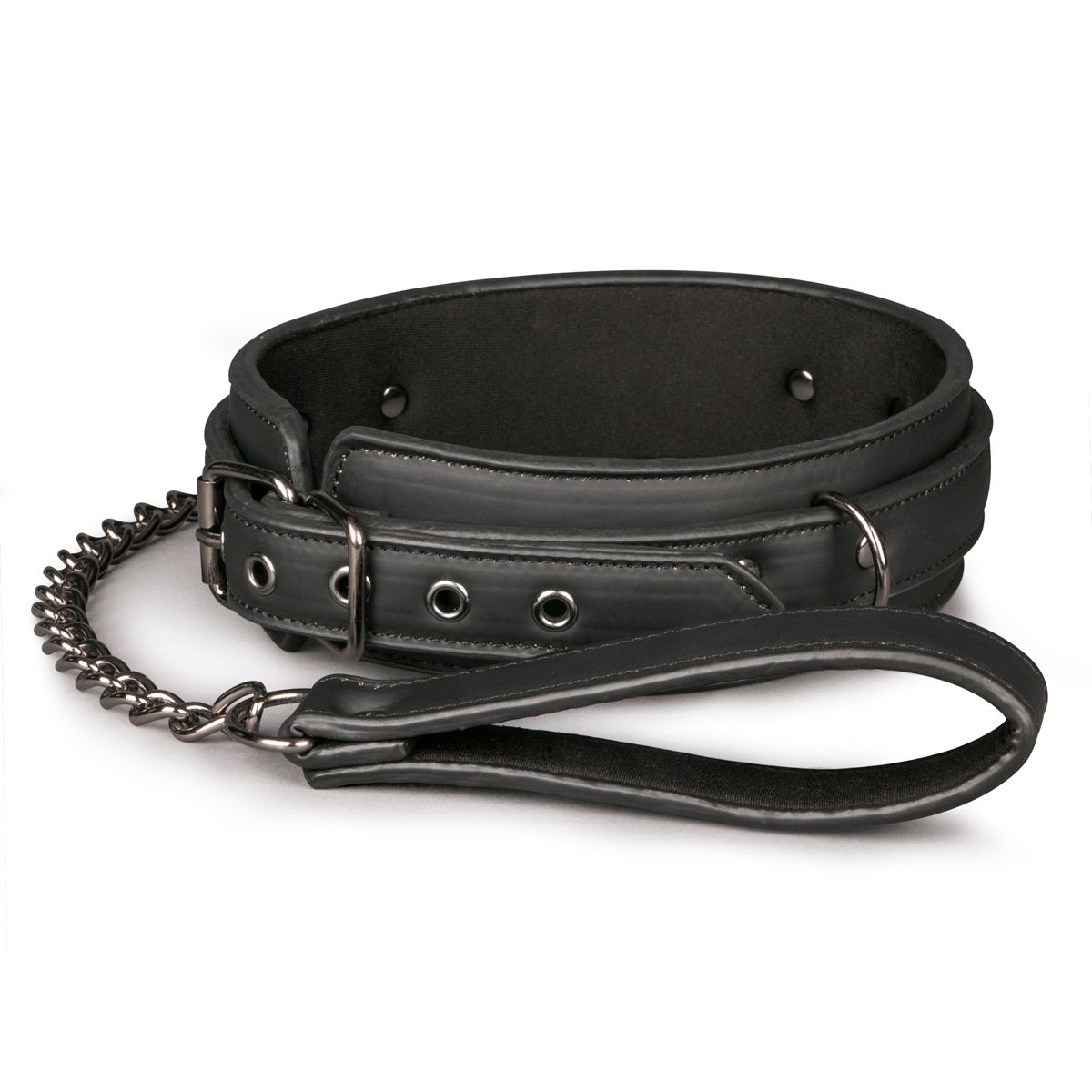 Easytoys Fetish Collection - Fetish Collar with Leash Zwart (1 stuk)