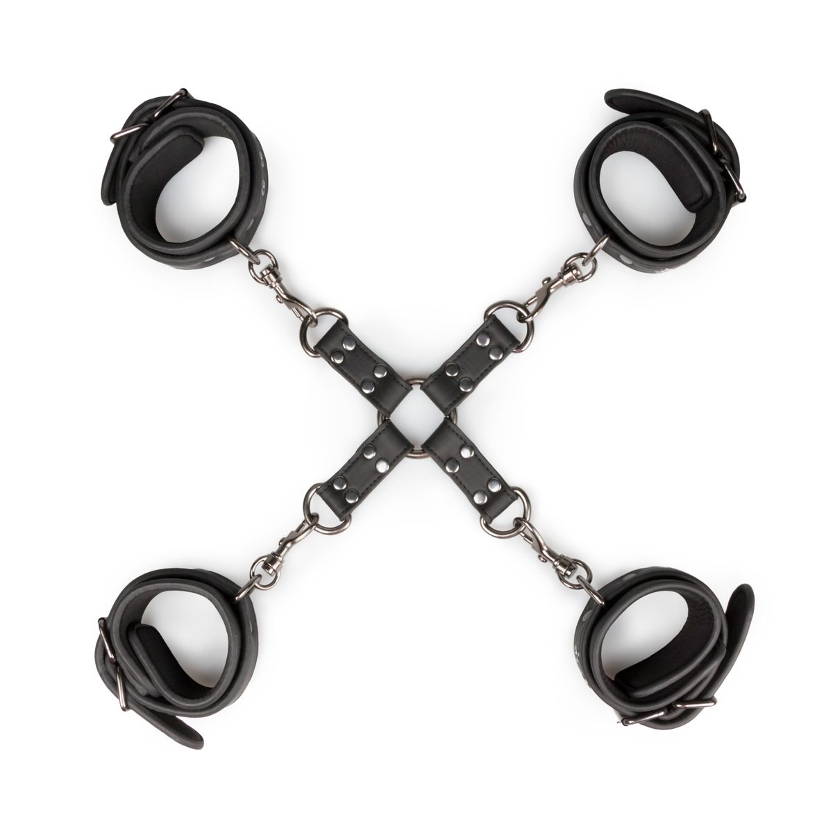 Easytoys Fetish Collection - Hogtie with Hand- and Ankle Cuffs Zwart (1 stuk)