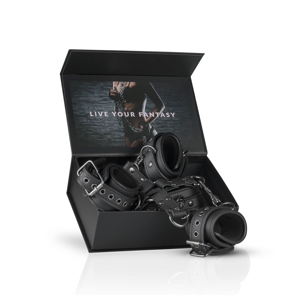 Easytoys Fetish Collection - Hogtie with Hand- and Ankle Cuffs Zwart (1 stuk) - image 5