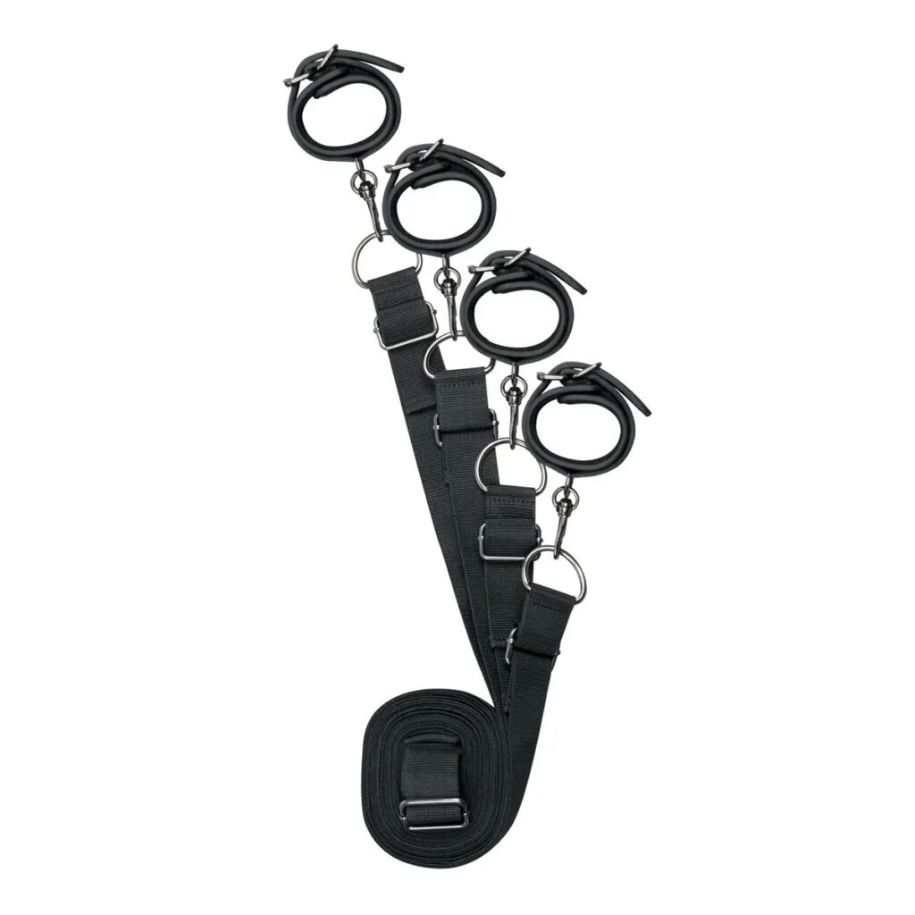 Easytoys Fetish Collection - Under Mattress Restraint Set Zwart (1 stuk)