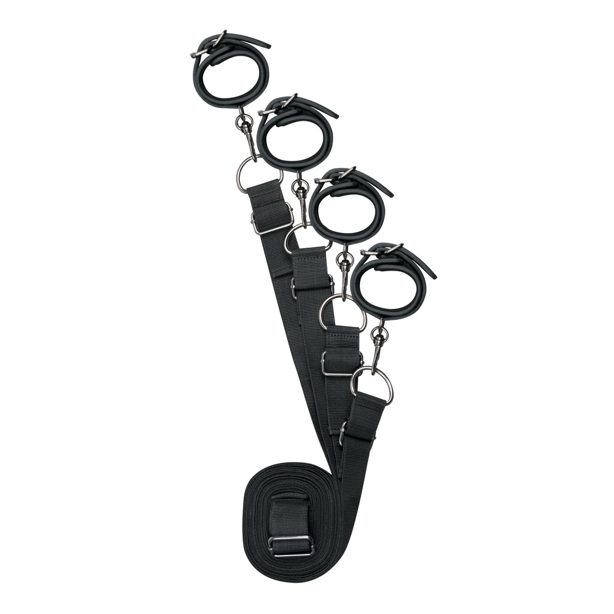 Easytoys Fetish Collection - Under Mattress Restraint Set Zwart (1 stuk)