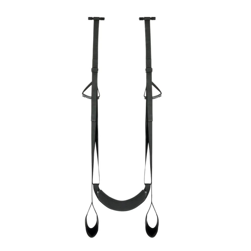 Easytoys Fetish Collection - Leg & Bum Support Over The Door Swing Zwart (1 stuk)