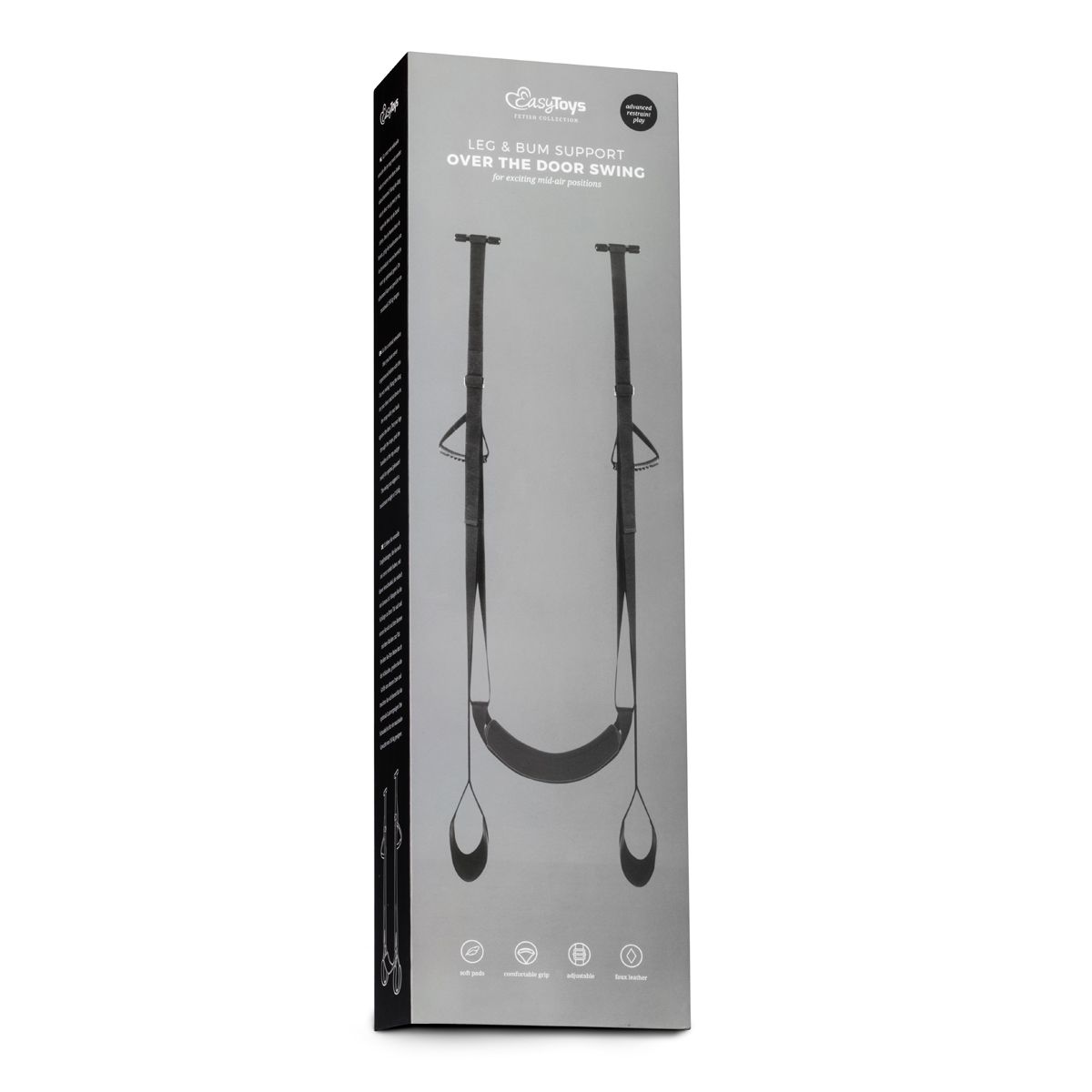 Easytoys Fetish Collection - Leg & Bum Support Over The Door Swing Zwart (1 stuk) - image 2