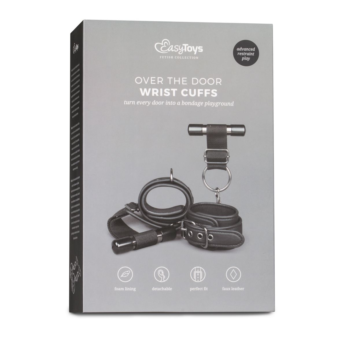 Easytoys Fetish Collection - Over the Door Wrist Cuffs Zwart (1 stuk) - image 2