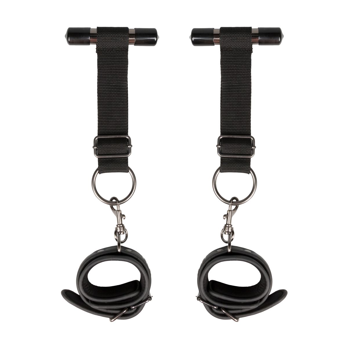 Easytoys Fetish Collection - Over the Door Wrist Cuffs Zwart (1 stuk) - image 3