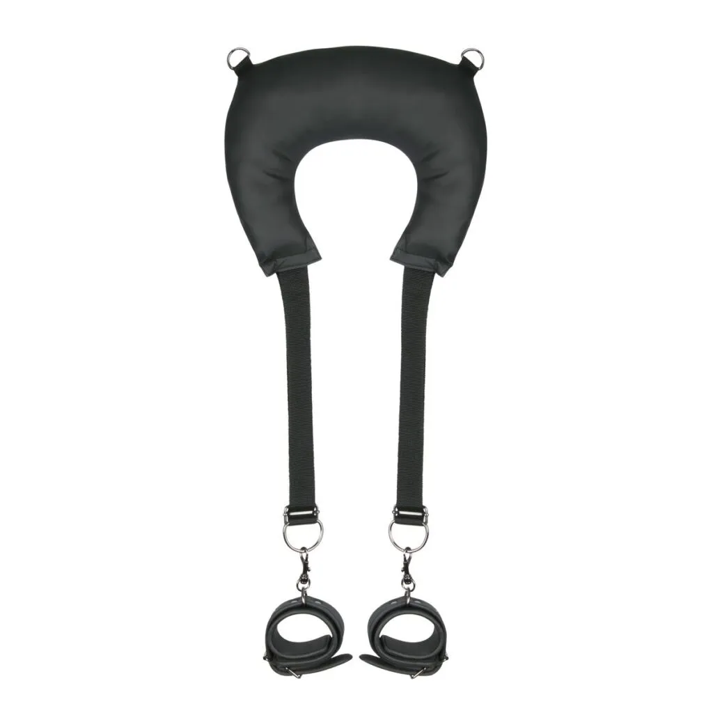 Easytoys Fetish Collection - Pillow & Ankle Cuffs Leg Position Strap Zwart (1 stuk)