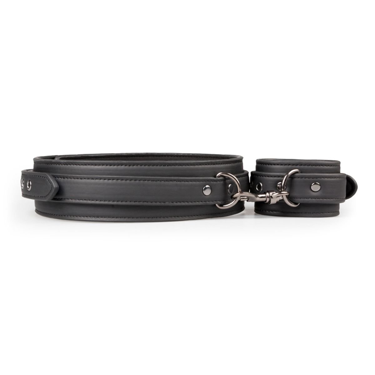 Easytoys Fetish Collection - Thigh and Wrist Cuff Set Zwart (1 stuk) - image 3