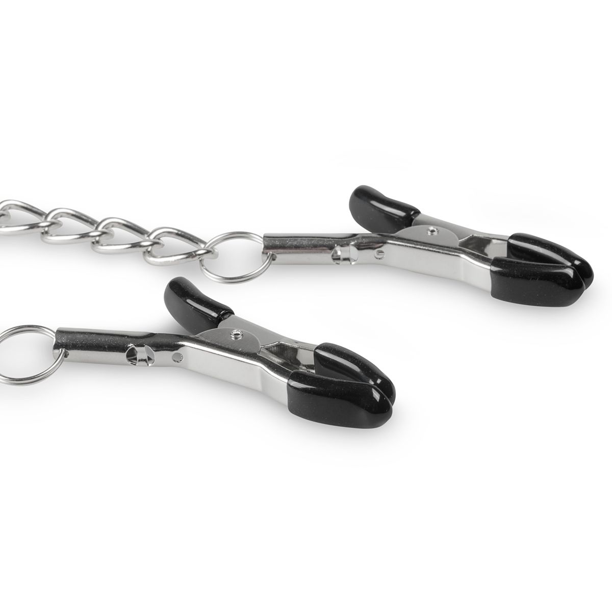 Easytoys Fetish Collection - Classic Nipple Clamps with Chain Zilver (1 stuk)