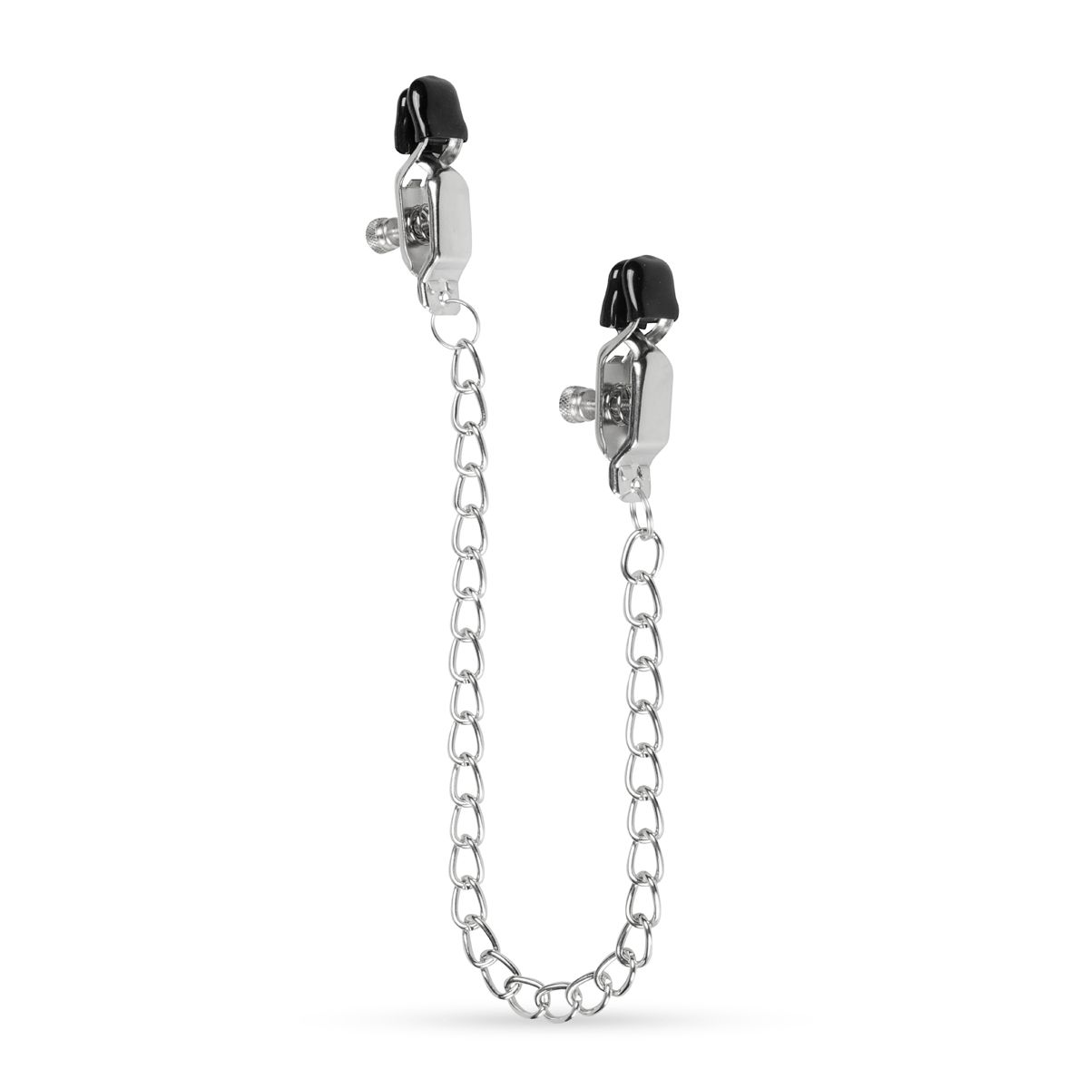 Easytoys Fetish Collection - Big Nipple Clamps with Chain Zilver (1 stuk)