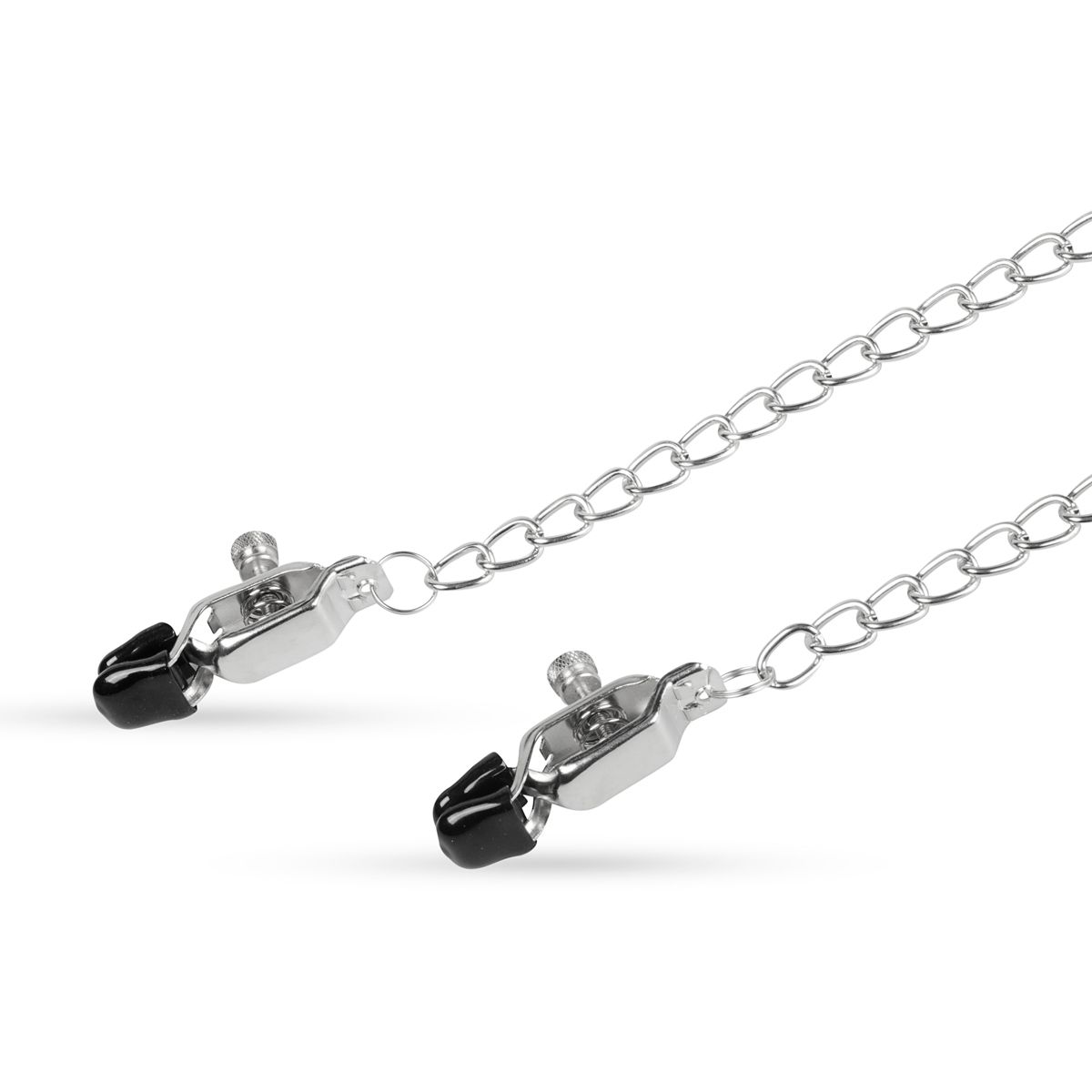 Easytoys Fetish Collection - Big Nipple Clamps with Chain Zilver (1 stuk)