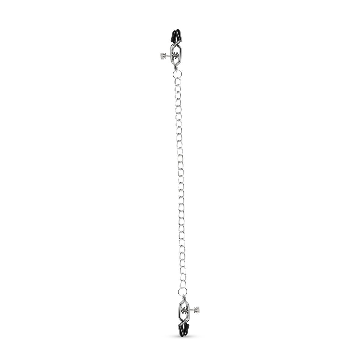 Easytoys Fetish Collection - Big Nipple Clamps with Chain Zilver (1 stuk) - image 2