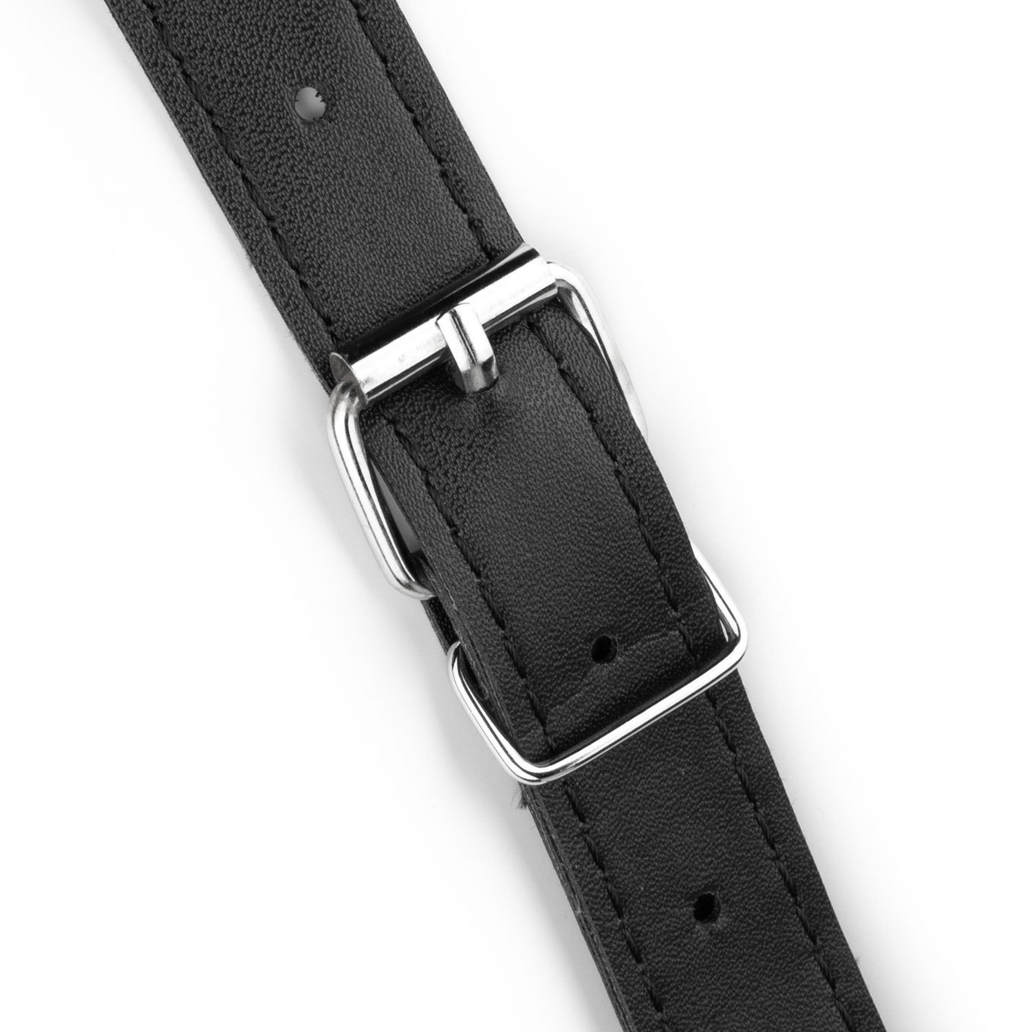 Easytoys Fetish Collection - Strap-On with Double Dildo with PU Strap Zwart (1 stuk) - image 4