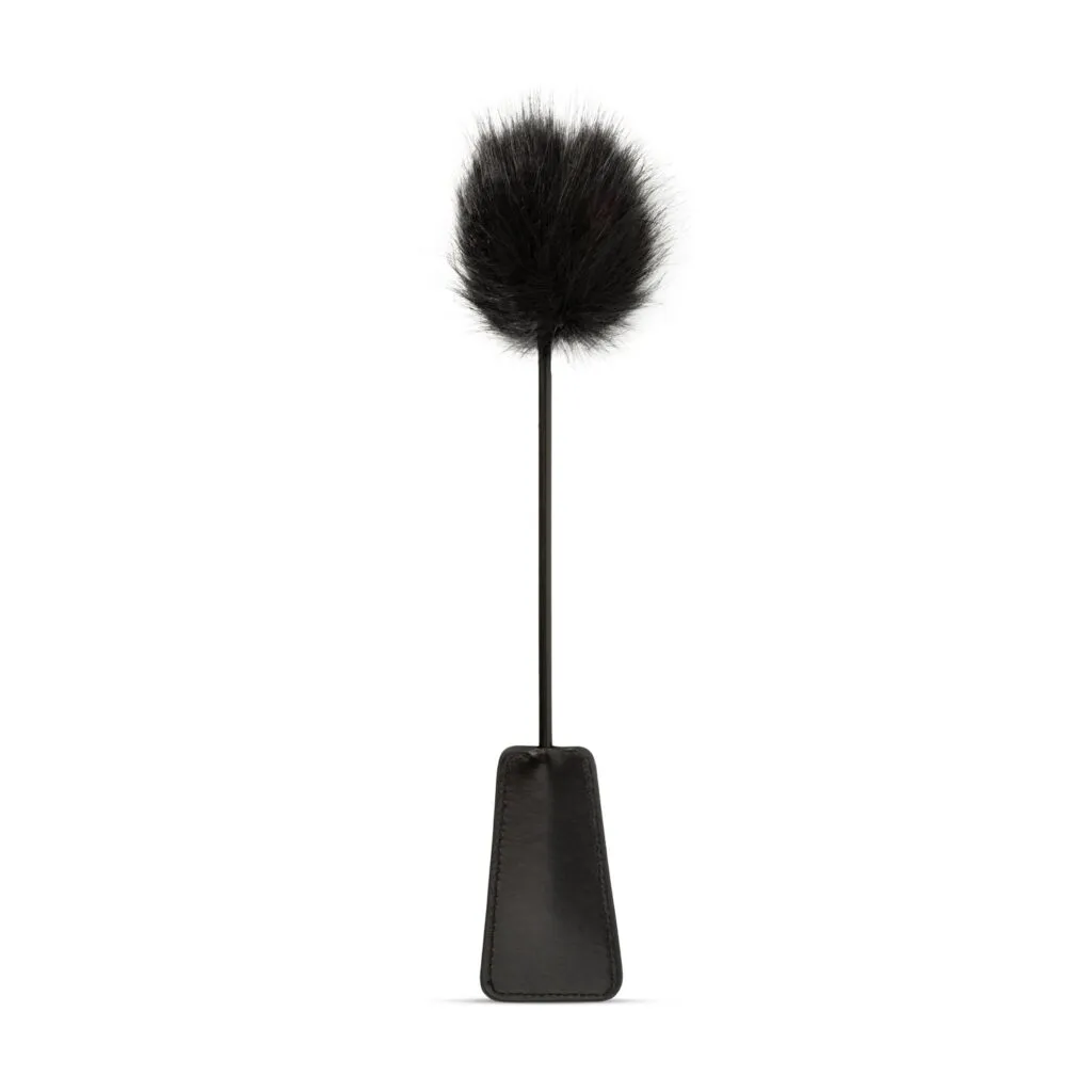 Easytoys Fetish Collection - Fluffy Tickler and Whip in 1 Zwart (1 stuk)