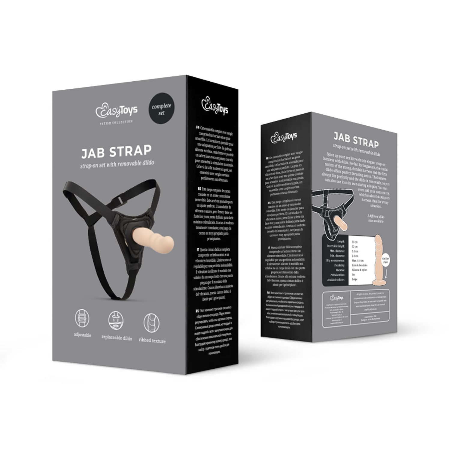 Easytoys Fetish Collection - Silicone Strap-On Realistic Beige (1 stuk) - image 2