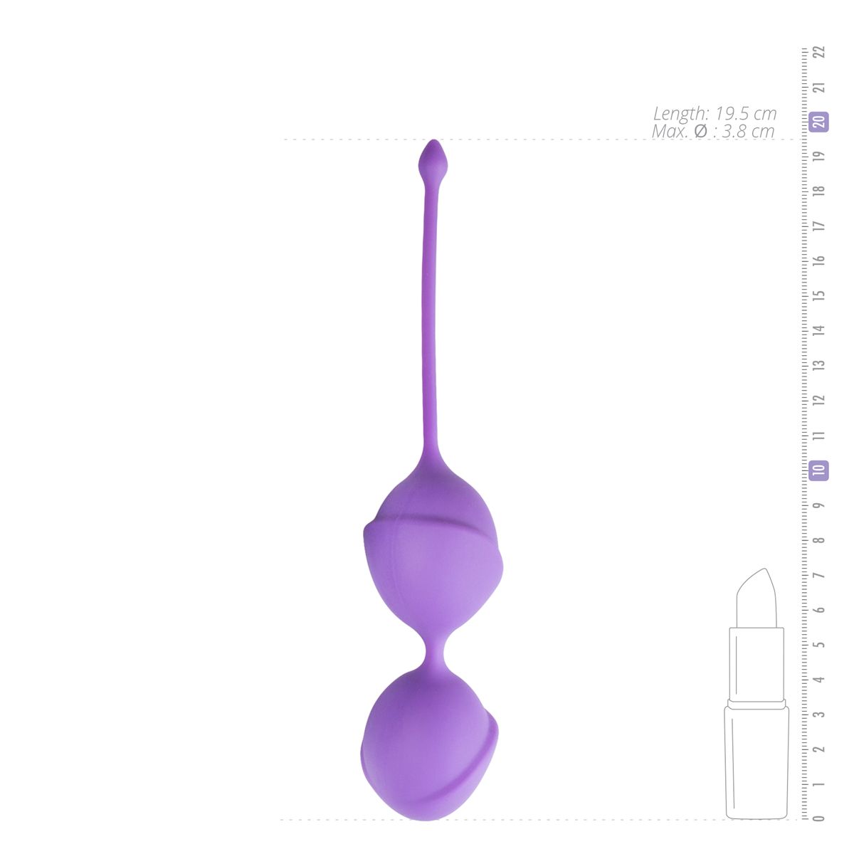 Easytoys Geisha Collection - Double Vagina Balls Paars (1 stuk) - image 3