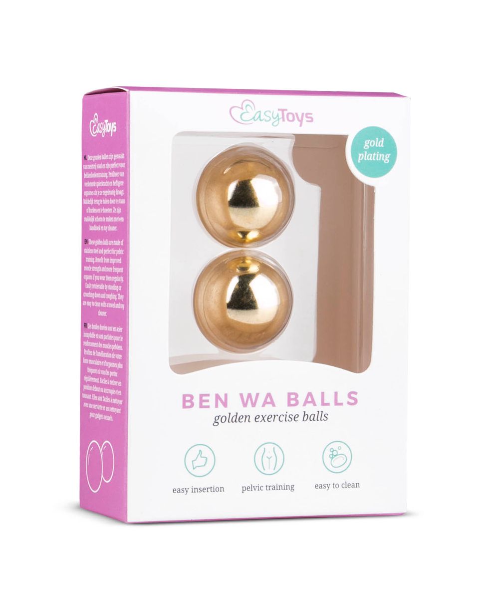 Easytoys Geisha Collection - Ben Wa Balls  25 mm Goud (1 stuk)