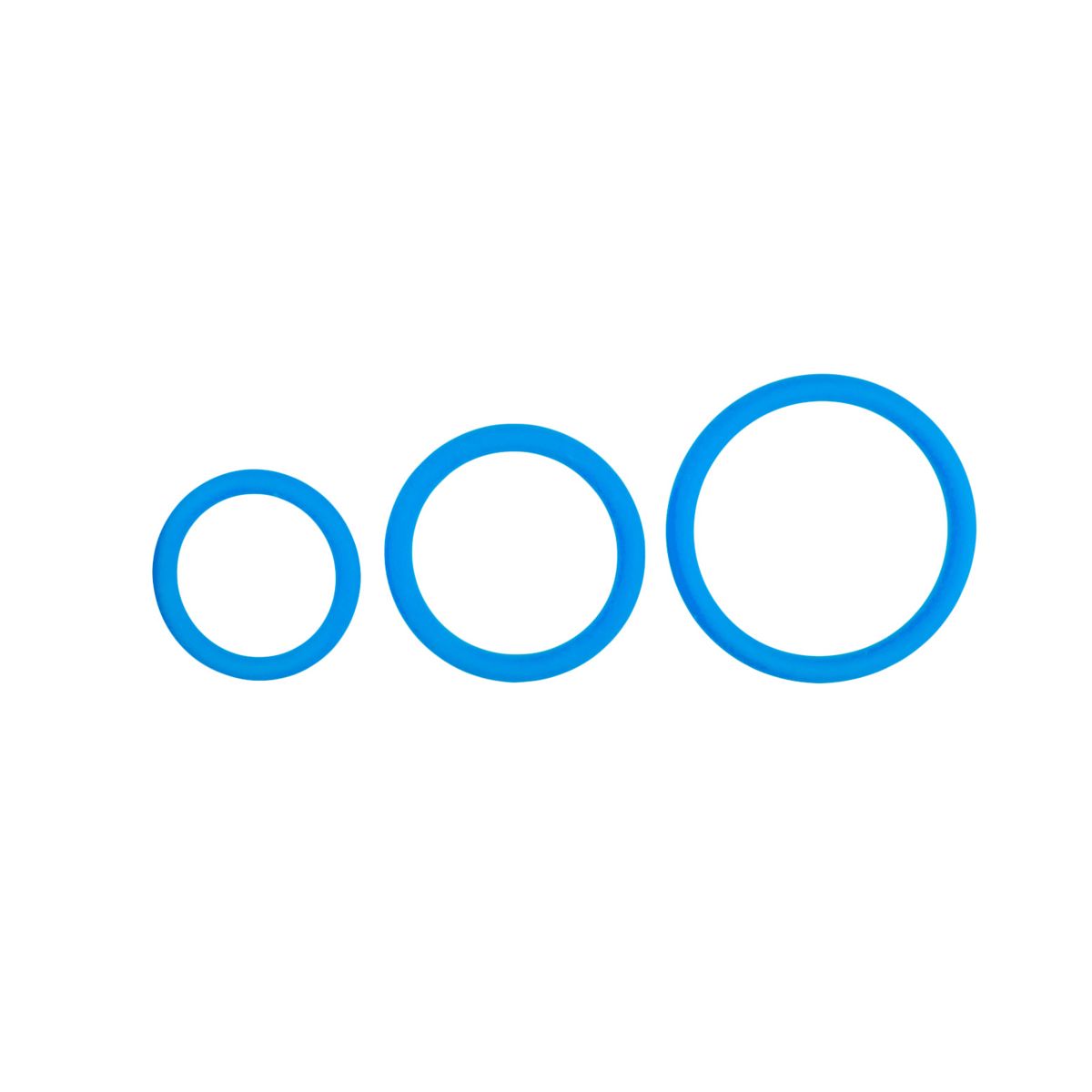 Easytoys Men Only - Three Size Cockring Set Blauw (1 stuk)