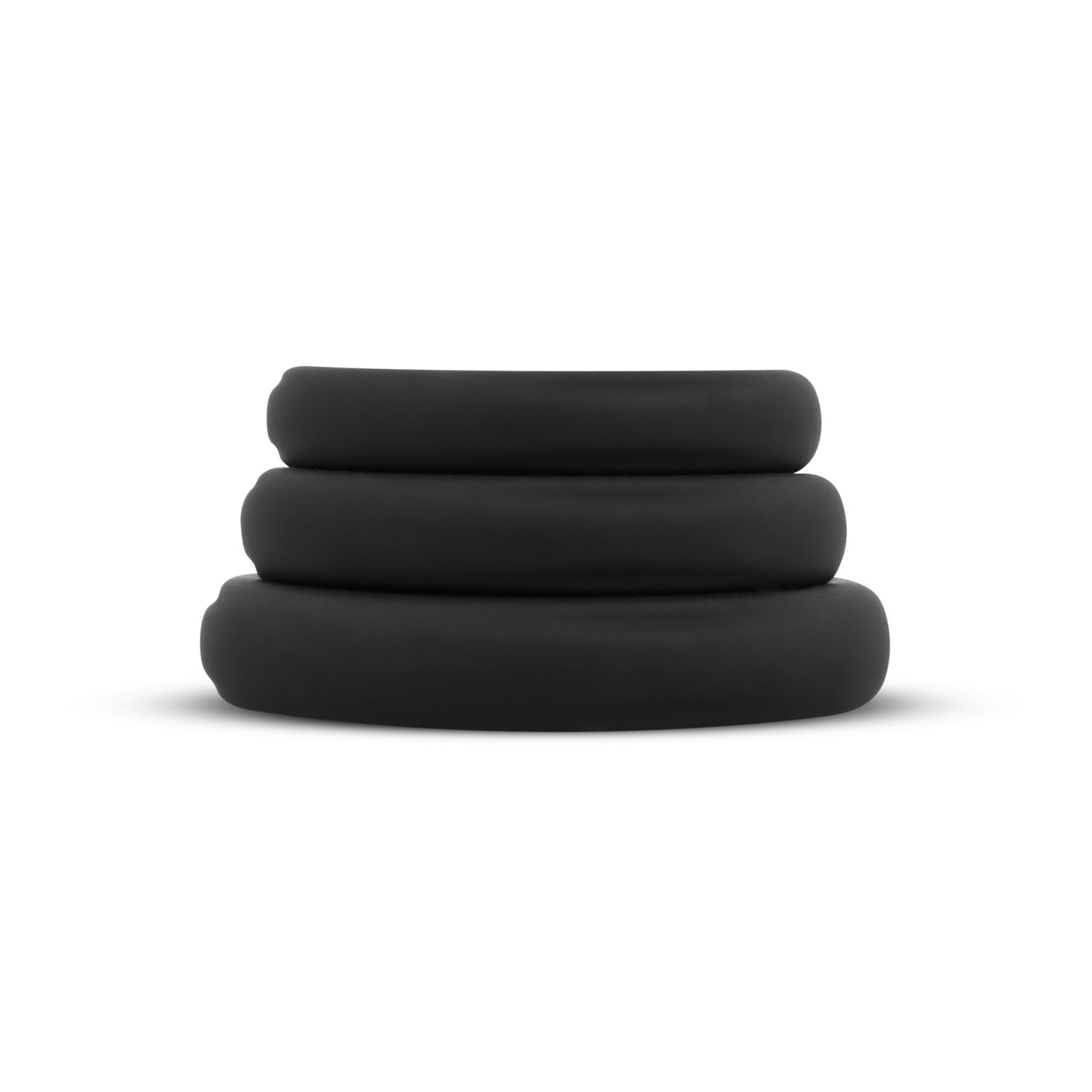 Easytoys Men Only - Silicone Cock Ring 3-Piece Set Zwart (1 stuk) - image 2