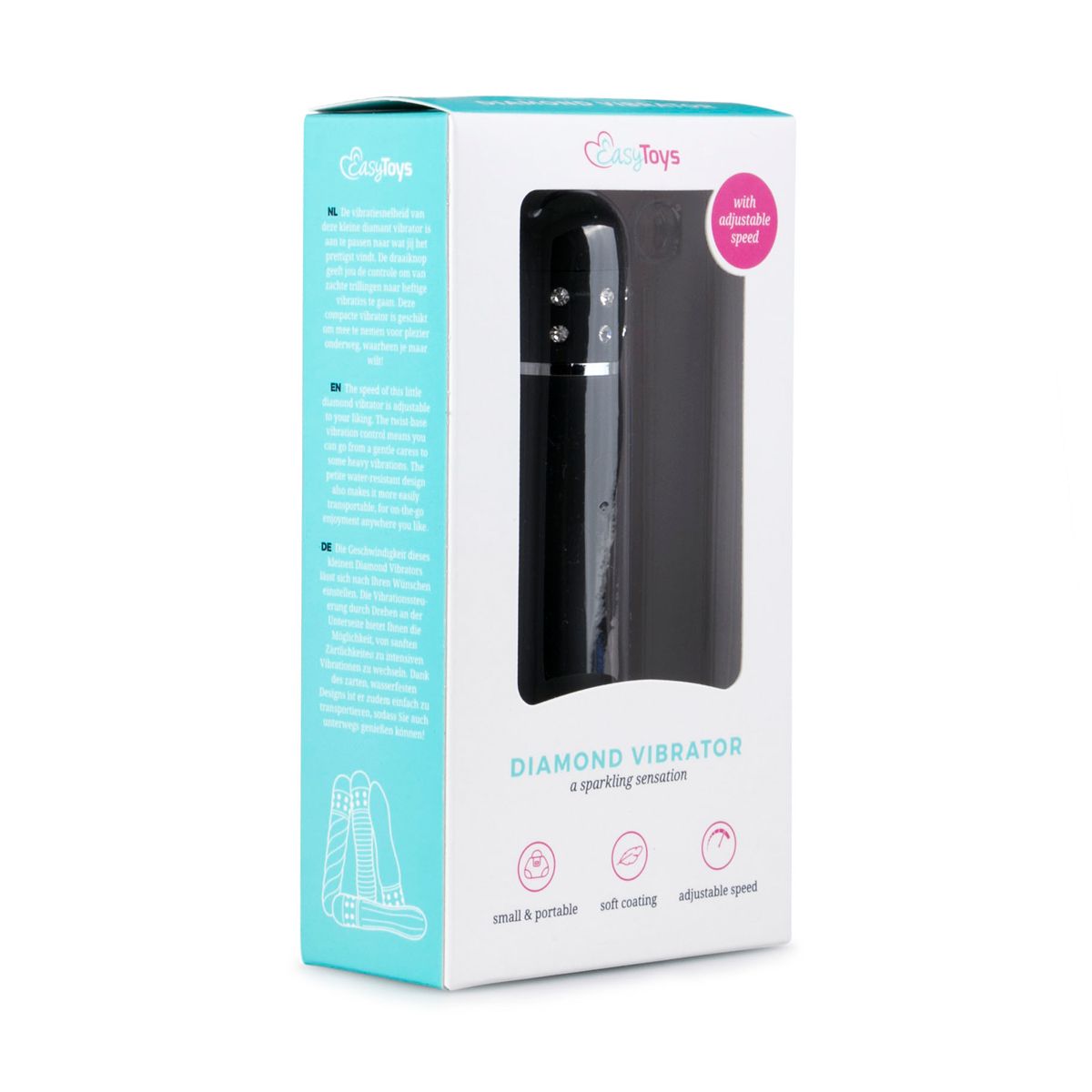 Easytoys Mini Vibe Collection - Love Diamond Vibrator Smooth Zwart (1 stuk)