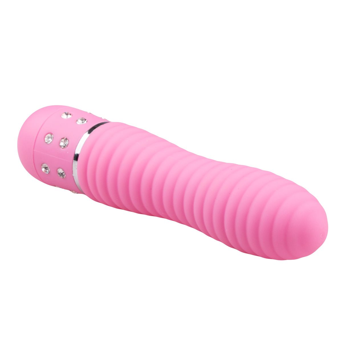 Easytoys Mini Vibe Collection - Love Diamond Vibrator Ribbed Roze (1 stuk) - image 2